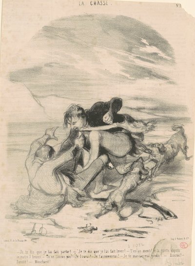 Ich sage dir, ich habe ihn weggeschickt von Honoré Daumier