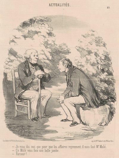 Ich sage Ihnen ... wir brauchen Herrn Molé ... von Honoré Daumier