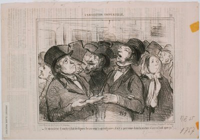 Die Weltausstellung: Dieser Herr Courbet macht vulgäre Figuren... von Honoré Daumier