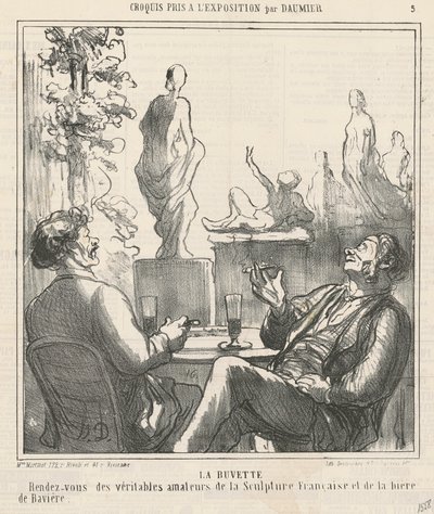 Die Trinkhalle von Honoré Daumier
