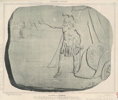 Der Zorn des Agamemnon von Honoré Daumier