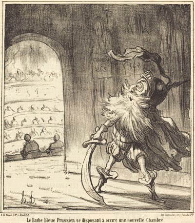 Le Barbe bleu Prussien... von Honoré Daumier