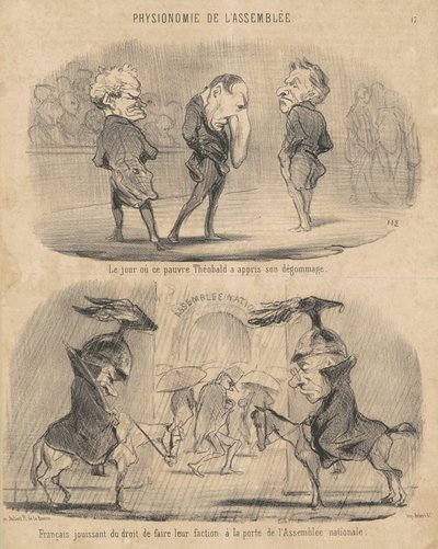 Der Tag, an dem ... Théobald von seiner Entlassung erfuhr von Honoré Daumier