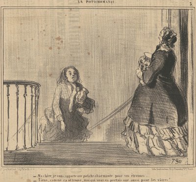 Meine Liebe, ich bringe Ihnen eine Vase von Honoré Daumier