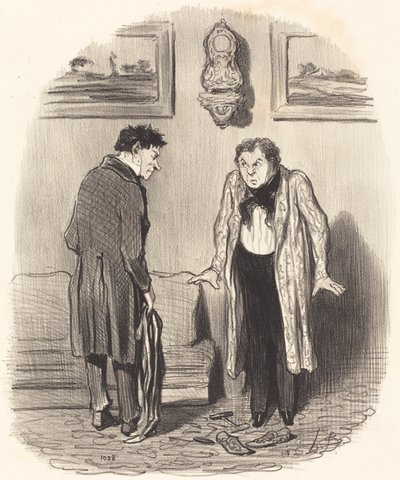 Aber wenn ich Ihnen sage, dass ich meine Füße nicht bewegen kann... von Honoré Daumier