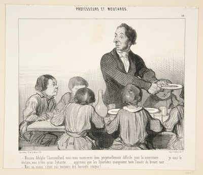 Monsieu Adolphe Chamouillard vous vous montrerez donc. #10 von Professeurs et Loutards von Honoré Daumier