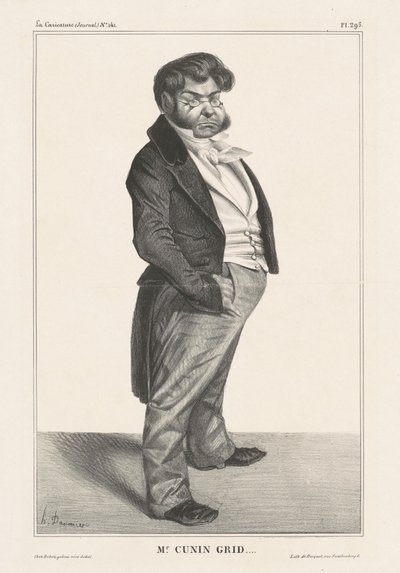 Herr Cunin Grid...(Cunin-Gridaine) von Honoré Daumier