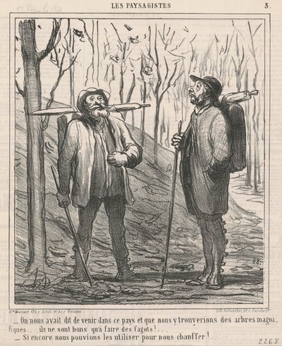 Man hatte uns gesagt, in dieses Land zu kommen ... von Honoré Daumier