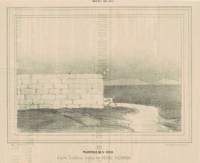 Pilgerfahrt des Heiligen Rochus von Honoré Daumier