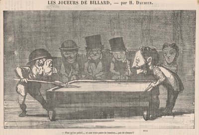 Mehr als ein Punkt! ... Kein Glück!! von Honoré Daumier