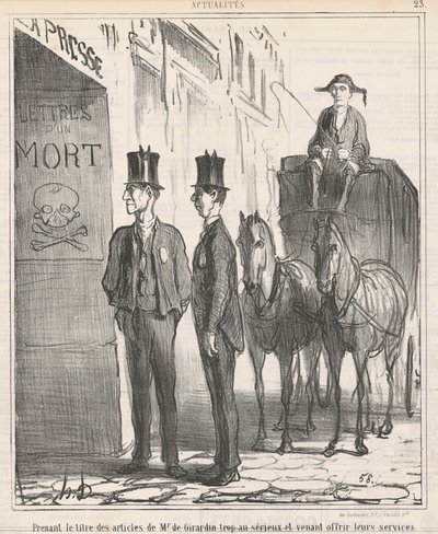 Den Titel ... von Herrn de Girardin zu ernst nehmen ... von Honoré Daumier