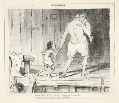 Wenn die Kinder brav waren von Honoré Daumier