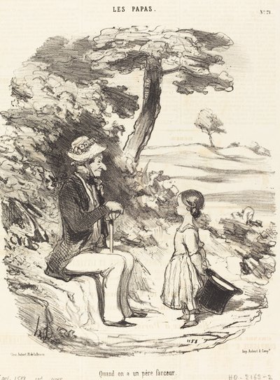Wenn man einen lustigen Vater hat von Honoré Daumier