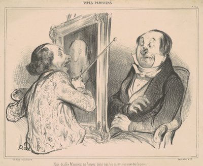 Que Diable Monsieur Ne Bougez donc pas... von Honoré Daumier