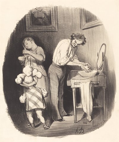 Wie nett er so ist, Dodore... von Honoré Daumier