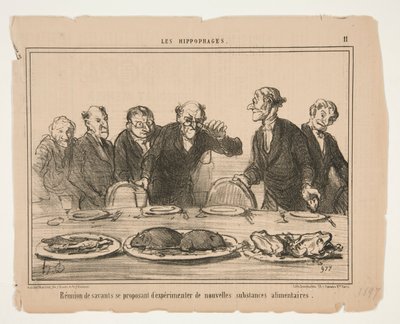 Versammlung von Gelehrten von Honoré Daumier