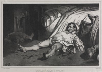 Rue Transnonain, der 15. April, 1834 von Honoré Daumier
