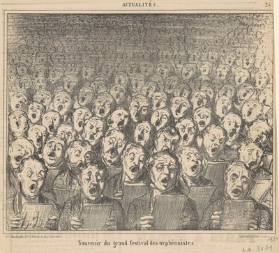 Souvenir du grand festival des orphéonistes von Honoré Daumier