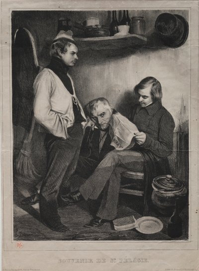 Souvenir des Gefängnisses von Ste. Pélagie von Honoré Daumier