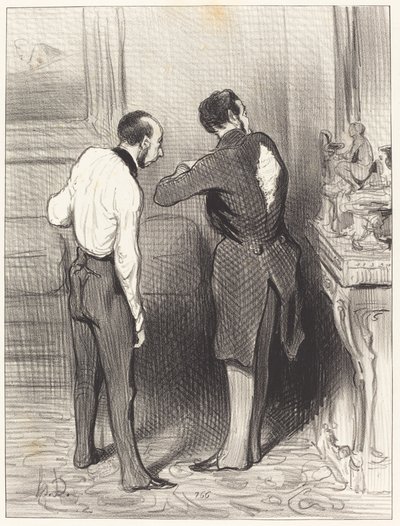 Dein Kleid passt mir, ich leihe es mir... von Honoré Daumier