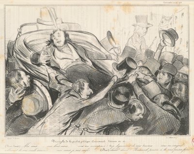 Triumph der politischen und kommerziellen Redlichkeit von Honoré Daumier