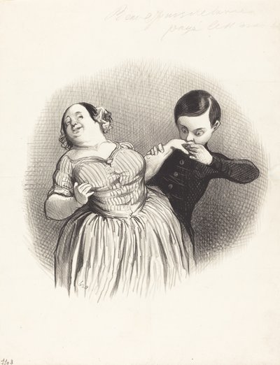 Ein galanter Anfang von Honoré Daumier