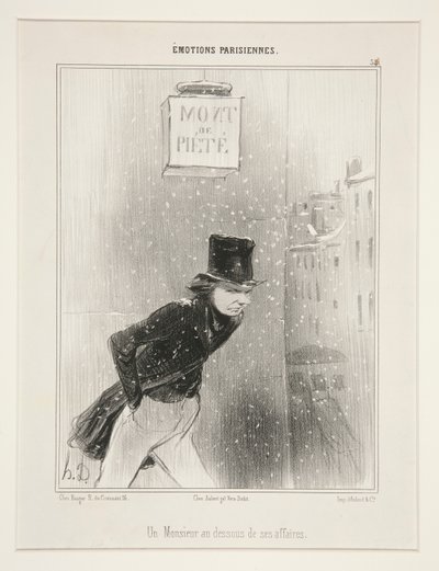 Ein Herr am Ende seiner Geschäfte von Honoré Daumier
