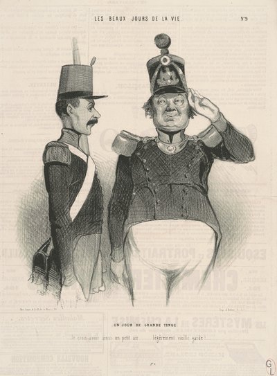 Ein Tag in großer Kleidung von Honoré Daumier