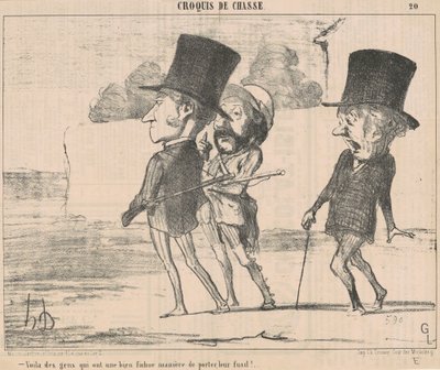 Da sind Leute, die eine... verdammte Art haben... von Honoré Daumier