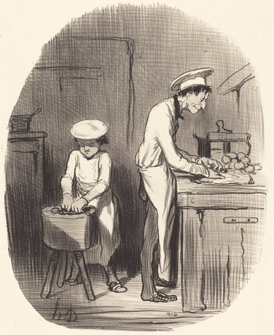 Siehst du, Kleiner, du hast Unrecht... von Honoré Daumier