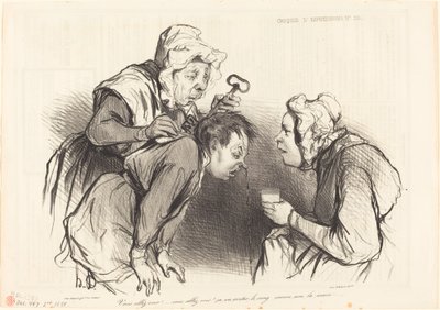 Sie werden sehen!... das wird das Blut stoppen... von Honoré Daumier