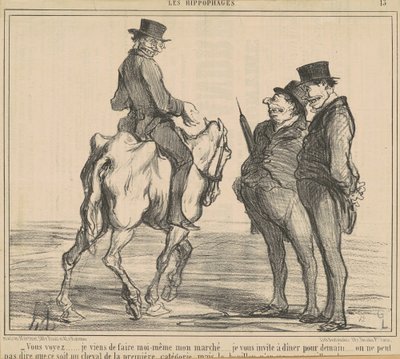 Sie sehen ... ich habe gerade ... meinen Einkauf gemacht ... von Honoré Daumier