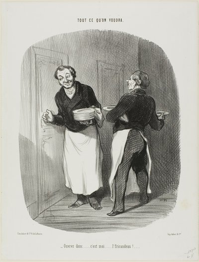 „- Mach auf..... ich bin es.... das Kalbsragout!,“ Platte 17 aus Tout Ce Qu