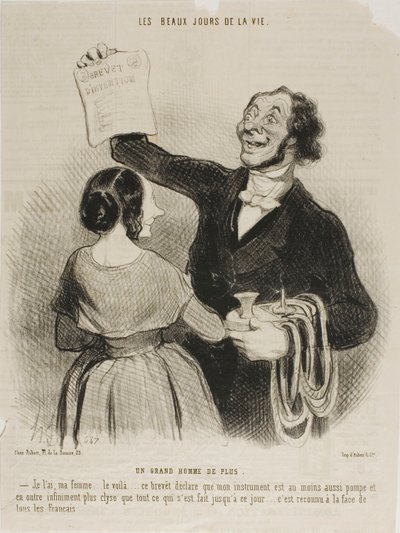Ein weiterer großer Mann (Platte 36 aus...) von Honoré Victorin Daumier