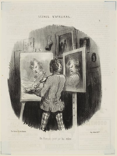 Ein Franzose, von ihm selbst porträtiert von Honoré Daumier