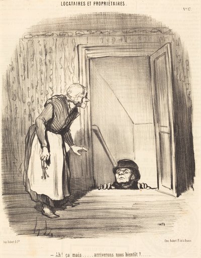 Ah! ça mais... werden wir bald ankommen? von Honoré Daumier