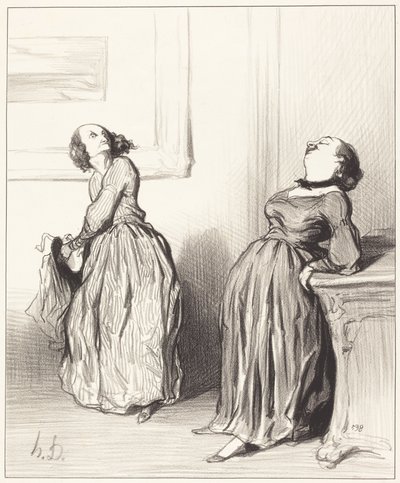 Ach, Sie finden, dass mein letzter Roman nicht ganz... von Honoré Daumier