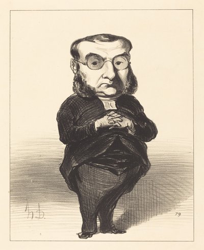 Ath. L. Charles Coquerel von Honoré Daumier