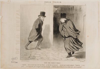 Zwischen 11 Uhr und Mitternacht von Honoré Daumier