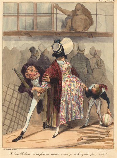 Bobonne... sieh ihn nicht so lange an! von Honoré Daumier