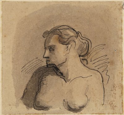 Büste einer Frau von Honoré Daumier