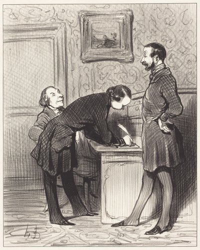 Es ist ja gerade deshalb, weil er Ihr Freund ist... von Honoré Daumier