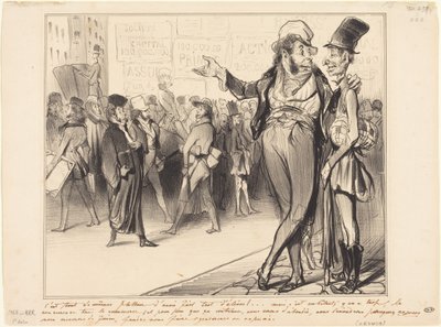 Es ist doch schmeichelhaft, so viele Schüler ausgebildet zu haben!... von Honoré Daumier