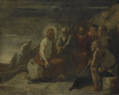 Christus und seine Jünger von Honore Daumier