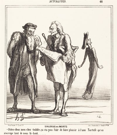 Dialog der Toten von Honoré Daumier