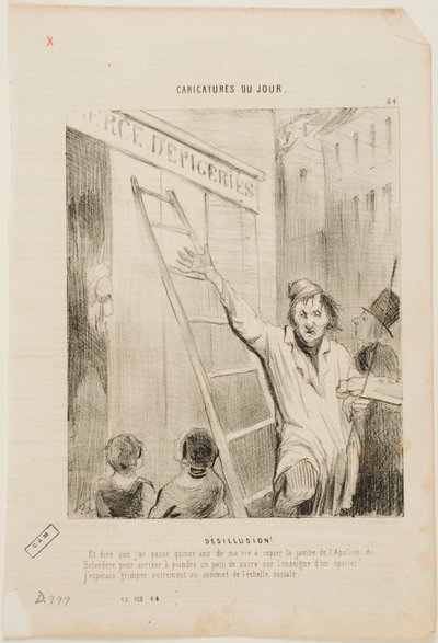 Desillusion von Honoré Daumier