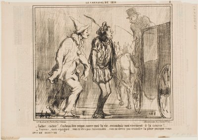 Kutscher, Kutscher, Sie können mich nicht abweisen von Honoré Daumier