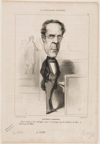 Duvergier de Hauranne von Honoré Daumier