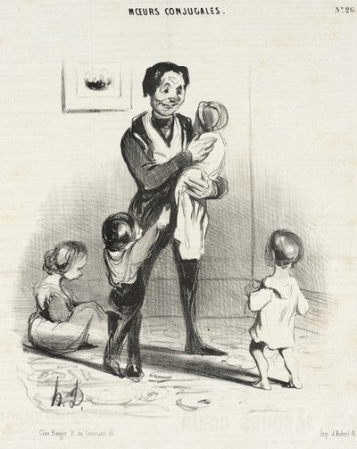 Eh, eh! kleiner Schlingel, du wirst... von Honoré Daumier