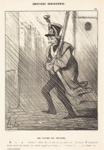 Pariser Emotionen: Ein Opfer der Fraktionen von Honoré Daumier